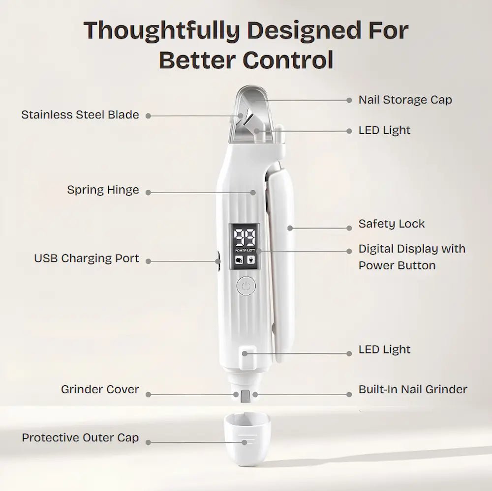 PawGlow™ LED Pet Nail Grinder